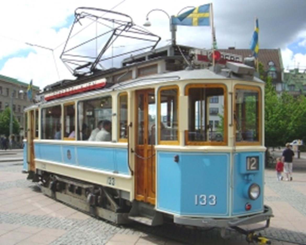 Tramcar 133 at Drottningtorget (Centralstationen)
