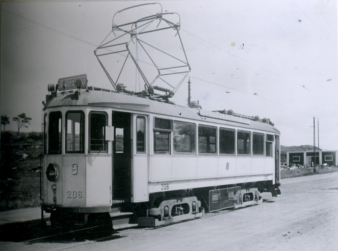 Stor Långedragsvagn MB01 - 206 från ASEA 1922